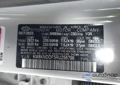 2024 Hyundai Ioniq 5 Sel z USA, uszkodzony, nr VIN KM8KNDDF5RU256796